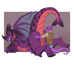 2021 activision ahegao anal anthro anus arched_back backsack balljob balls beard big_butt big_power_bottom blue_eyes blush bodily_fluids bottomless butt butt_grab claws clothed clothing crossed_arms dragon duo facial_hair facial_horn fangs feet from_behind_position genital_fluids genitals halvor_(spyro) hand_on_butt horn kobold larger_male lavenderpandy looking_back looking_pleasured lying male male/male mythological_creature mythological_scalie mythology nude on_front oral penis penis_between_balls power_bottom precum precum_on_face purple_body purple_scales raised_tail reptile rescued_dragons_(spyro) rimming saliva saliva_on_anus saliva_string scales scalie sex sharp_teeth side_view sitting size_difference small_penis smaller_male smile soles spiked_tail spikes spikes_(anatomy) spyro_reignited_trilogy spyro_the_dragon tail teeth tongue tongue_out topwear vest wings
