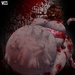 alien_(franchise) bbw big_breasts breasts cleavage female furry gore huge_breasts hyper_belly overweight pregnant ribbons_(bradythewwefan) tagme thick_thighs vo00ov wide_hips