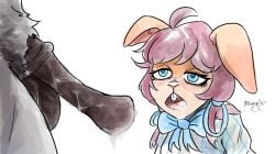 absurd_res after_fellatio after_oral after_sex animal_genitalia animal_penis anthro beastars bodily_fluids cum cum_drip cum_in_mouth cum_inside dripping duo equid equine equine_genitalia equine_penis fan_character female genital_fluids genitals hi_res horse lagomorph leporid male male/female mammal mr.foxman penis rabbit yahya_(beastars)