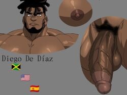 bara big_penis cock dark-skinned_male dark_skin dick gay male male_only muscular muscular_male penis veiny veiny_penis