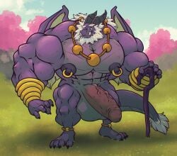 2026 absurd_res activision anklet anthro asher_(spyro) balls beard biceps big_balls big_bulge big_muscles big_pecs big_penis bracelet bulge calf_muscles cane claws deltoids dragon elderly elderly_anthro elderly_male erection eyebrows eyewear facial_hair fangs feet genitals glans glasses grin hair hi_res horn huge_muscles humanoid_genitalia humanoid_penis jewelry looking_offscreen male mature_anthro mature_male muscular muscular_arms muscular_legs muscular_thighs mythological_creature mythological_scalie mythology necklace nipple_piercing nipple_ring nipples pecs penis piercing purple_body purple_scales rackunwolf reptile rescued_dragons_(spyro) ring_piercing scales scalie scar smile solo spyro_reignited_trilogy spyro_the_dragon standing tail tail_tuft teeth thick_eyebrows toes triceps tuft underbite vein veiny_penis white_beard white_facial_hair white_hair wings