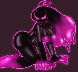 black_body female female_only madness:_project_nexus madness_combat pink_eyes pink_hair pink_nipples stygian_(madness_combat) sunnypawsy