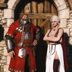 ai_generated ciri dress no_panties phillip_strenger stockings the_witcher_(series) the_witcher_3:_wild_hunt