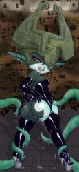 ass big_ass breasts colored dat_ass imp imp_midna legoman looking_back midna soubriquetrouge tentacles the_legend_of_zelda twili twilight_princess