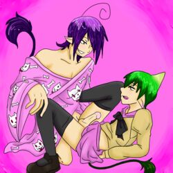 amaimon ao_no_exorcist kimono male male_only mephisto_pheles multiple_males penis yaoi