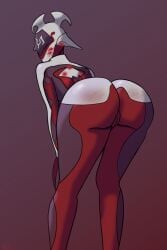 ass back big_ass clothed garuda_(warframe) helmet makeytorys pussy robot robot_girl robot_humanoid tagme warframe