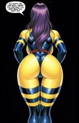 ai_art ai_generated marvel marvel_vs._capcom marvel_vs._capcom_2 psylocke purple_hair round_ass round_butt x-men