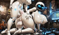 ai_generated anal anal_sex cum cum_in_ass eve_(wall-e) futanari wall-e