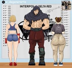 arrest arrested ass_focus big_ass big_butt blonde_hair brown_hair cammy_white chun-li interpol m_bison photo police street_fighter street_fighter_6 thick_ass voluptuous