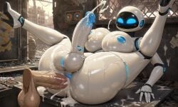 ai_generated anal anal_sex cum cum_in_ass eve_(wall-e) futanari wall-e