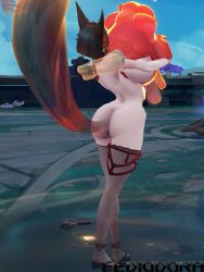 3d after_hours_spirit_blossom_springs_ahri ahri big_ass big_breasts breasts fediodora female league_of_legends