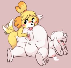 isabelle (animal crossing) from animal crossing by cubeychou