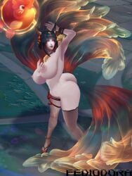 3d after_hours_spirit_blossom_springs_ahri ahri big_ass big_breasts breasts fediodora female league_of_legends