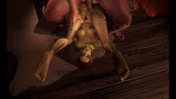 baldur's_gate_3 big_nipples big_penis eye_contact feet feet_focus feet_up githyanki green_skin interspecies jackhammer_position lae'zel looking_at_viewer soles tagme toes video virtamate