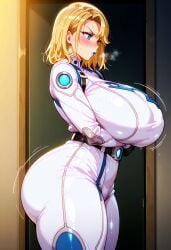 1girls ai_generated big_breasts bimbo blonde_hair blue_eyes blue_lipstick blush breasts_bigger_than_head female gigantic_breasts huge_ass huge_breasts invisible_woman invisible_woman_(marvel_rivals) lipstick lustful_gaze marvel marvel_rivals massive_breasts musk pinwheeler pyra pyra_(xenoblade) seductive seductive_look short_hair sue_richards sue_storm sweat thick_thighs wide_hips