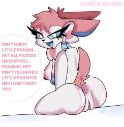 anthro anthro_only anus anus_focus ass bad_anatomy big_anus canelitabunny eeveelution furry furry_female furry_only nintendo pokemon pokemon_(species) pussy ribbons sylveon