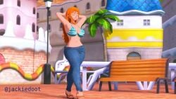 1girls 3d_animation animated ass_expansion breast_expansion female_only giantess growth huge_ass huge_breasts jackiedoot nami one_piece tagme video