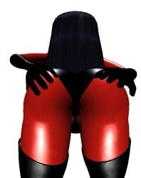 1girls 3d bubble_butt grabbing_own_ass misspussyfan pixar spread_anus spread_ass the_incredibles violet_parr xnalara