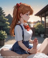 ai_generated akira_hentai asuka_langley_sohryu blowjob handjob holding_dick holding_penis inviting inviting_to_oral looking_away looking_away_from_viewer neon_genesis_evangelion patreon_link patreon_reward patreon_username precum red_hair school school_uniform schoolgirl_uniform sideview twintails