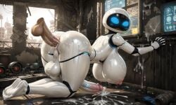 ai_generated anal anal_sex cum cum_in_ass eve_(wall-e) futanari wall-e