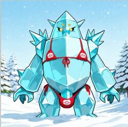 ai_generated bikini cursed funny gay pokemon regice