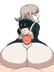 1boy 1boy1girl 1girls animated animated_gif ass ass_job assjob beat_banger butt_jiggle butt_job buttjob clothing cock_between_ass covered_buttjob danganronpa danganronpa_2:_goodbye_despair erected_penis erection gif grinding grinding_on_penis huge_ass large_butt looking_at_penis looking_back looking_down nanami_chiaki penis penis_between_ass penis_out riding riding_penis stockings suprised thick_ass thick_thighs transparent_background white_skin