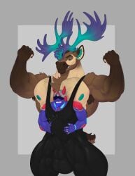 absurd_res anthro cervine deer duo elk hi_res humanoid kyurie_(dragonick7) machine male male/male mammal robot sinminus