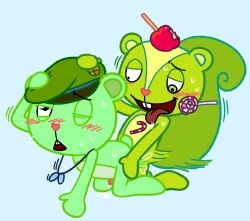 bear flippy flippy_(htf) fliqpy fliqpy_(htf) gay happy_tree_friends htf male/male mondo_media nutty nutty_(htf) squirrel tongue