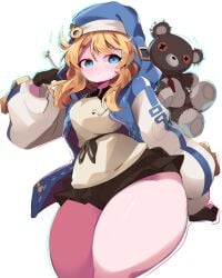 ambiguous_gender blonde_hair blue_eyes bridget guilty_gear guilty_gear_strive light_skin thick_thighs thighs wide_hips