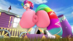 1girls 3d_animation animated anus ass ass_focus bent_over clown clownut donut_anus female_only furry looking_back my_little_pony my_little_pony_friendship_is_magic pinkie_pie_(mlp) ponut presenting_hindquarters pussy realvinyl rear_view tagme video