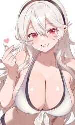 breasts cleavage clothed clothing corrin_(female)_(fire_emblem) corrin_(female)_(summer)_(fire_emblem) corrin_(fire_emblem) corrin_(fire_emblem)_(female) corrin_(summer)_(fire_emblem)_(female) female female_only fire_emblem fire_emblem_fates fire_emblem_heroes human n_54 nintendo tagme white_skin