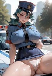 1girls ai_generated nintendo officer_jenny_(pokemon) pokemon police police_hat police_officer tagme