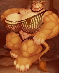 abs biceps breasts disney female muscles muscular muscular_arms muscular_female muscular_legs muscular_thighs sarabi the_lion_king toonpower