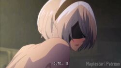 1boy 1girl 1girl1boy 2b_(nier_automata) 9s_(nier:automata) animated animation anus ass ass_focus ass_grab blue_eyes breasts butt_focus butt_grab cum cum_in_mouth cum_in_pussy cum_inside english_text fellatio japanese_dialogue job light-skinned_female light-skinned_male light_skin longer_than_one_minute maplestar masturbation moaning moaning_female naked naked_female naked_male nier:_automata penetration penetration_from_behind penis pussy sweat sweating tagme vanilla video white_hair yorha_2b yorha_9s