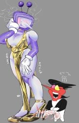 crossdressing deltarune gay golden_week small_but_hung small_dom_big_sub spamton_g_spamton tenna_(deltarune) undertale_(series) yaoi