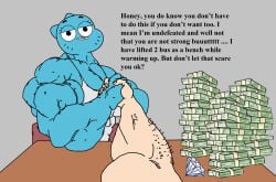 biceps breasts cartoon_network charfrog domestic_cat female muscles muscular muscular_arms muscular_female nicole_watterson the_amazing_world_of_gumball