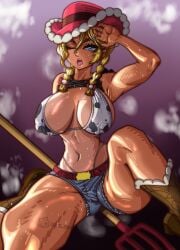 blonde_hair blue_eyes boobs_out booty_shorts breasts bulge chubby cock consensual cow_girl cum cum_in_pussy cum_inside female female_human feral feral_on_female feral_on_human gloves hetero horse horsecock huge_breasts huge_cock huge_nipples huge_thighs human_on_feral impregnation interspecies interspecies_impregnation kitt_(pokemon) light-skinned_female light_skin male massive_breasts nipples outdoors penis pokemon pokemon_champions pussy rucola_(pokemon) senhorita_nance sex shorts sperm sperm_cell sperm_meets_ovum stomach_bulge tattoo thick_thighs thighs vaginal_penetration wide_hips wide_thighs yaki_chun zoophilia