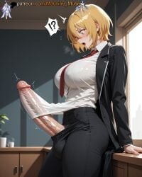 !? 1futa 1futanari 1girl 1girls adult adult_female ai_generated belt big_breasts big_cock big_dick big_penis black_coat black_jacket black_pants blonde_hair boobs breasts bulge_through_clothing bust busty busty_female busty_girl cock collared_shirt dick dickgirl don_quixote_(limbus_company) erect_penis erection female futa futanari girl hair_between_eyes high-waist_pants huge_cock huge_penis jacket large_breasts limbus_company long_penis long_sleeves looking_down machine_muse mature mature_body mature_female mouth_open necktie open_clothes open_mouth pants penis penis_bulge penis_under_clothes penis_under_shirt project_moon red_necktie sexy sexy_body shirt short_hair solo tits trans trans_woman uncensored veiny_penis watermark white_shirt yellow_eyes