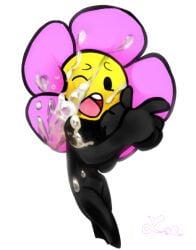 battle_for_dream_island black_body cum cum_on_body flower flower_(bfdi) loe-h object_shows surprised