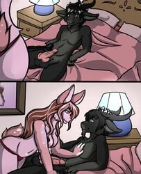 anthro comic fur furry lagomorph lipidro mammal rabbit ranblush sabine streaked_hair