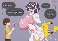 1girls 2d 2girls bestiality blush color cum cumming cumming_while_penetrating dialogue hiding knot notkadraw pikachu pokemon pokephilia wicke_(pokemon) zoophilia