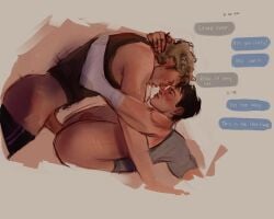 2boys anal clothed dialogue eye_contact gay heated_rivalry ilya_rozanov missionary_position shane_hollander socks