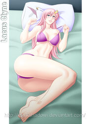 bikini gundam gundam_seed lacus_clyne on_bed solo thedarkness