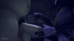 1boy 1girls 3d alien alien_girl animated big_penis fat_male handjob mass_effect no_sound rayhuma tagme tali'zorah_nar_rayya video