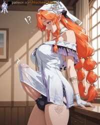 !? 1futa 1futanari 1girl 1girls adult adult_female ai_generated bangs bare_shoulders big_breasts big_cock big_dick big_penis boobs braid breasts bulge_through_clothing bust busty busty_female busty_girl clothing_cutout cock dick dickgirl dress earrings erect_penis erection female fingerless_gloves futa futanari girl gloves hair_ornament halterneck huge_cock huge_penis jewelry kuro_games large_breasts long_hair long_penis looking_down machine_muse mature mature_body mature_female mouth_open open_mouth orange_hair penis penis_bulge penis_under_clothes penis_under_shirt purple_eyes sexy sexy_body shirt shorts side_braid sigrika_(wuthering_waves) solo tits trans trans_woman twin_braids two-tone_dress uncensored veiny_penis very_long_hair watermark white_dress white_headwear wuthering_waves