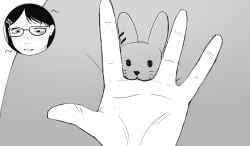 do_you_want_to_pet_my_cat_(meme) female rabbit
