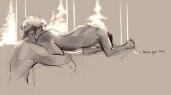 2boys dialogue doggy_style from_behind gay heated_rivalry holding_legs ilya_rozanov rimming rimming_male shane_hollander