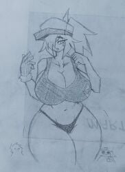 1girls 2025 breasts fanart fanart_from_twitter female female_only oc original_character tagme tagme_(artist) tagme_(character) thighs traditional_art traditional_media