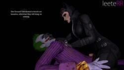 3d animated batman:_arkham_city batman_(series) catwoman catwoman_(arkham) catwoman_(arkham_city) clothed_sex dc dc_comics grinding joker leeterr selina_kyle source_filmmaker the_joker