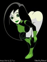 ass bent_over disney female female_only fnbman human kim_possible large_breasts levelord lltoon shego solo tagme undressing